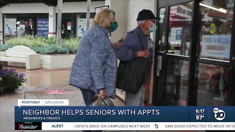 Neighbor helps seniors with vaccine appointments