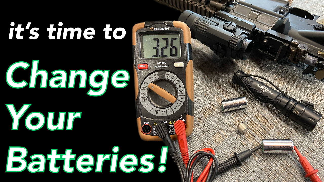Change your batteries and CHECK YOUR GEAR!