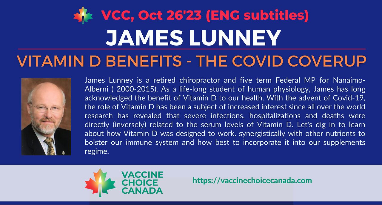 James Lunney Vitamin D Benefits - The Covid Coverup