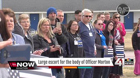 Community gathers to salute fallen officer