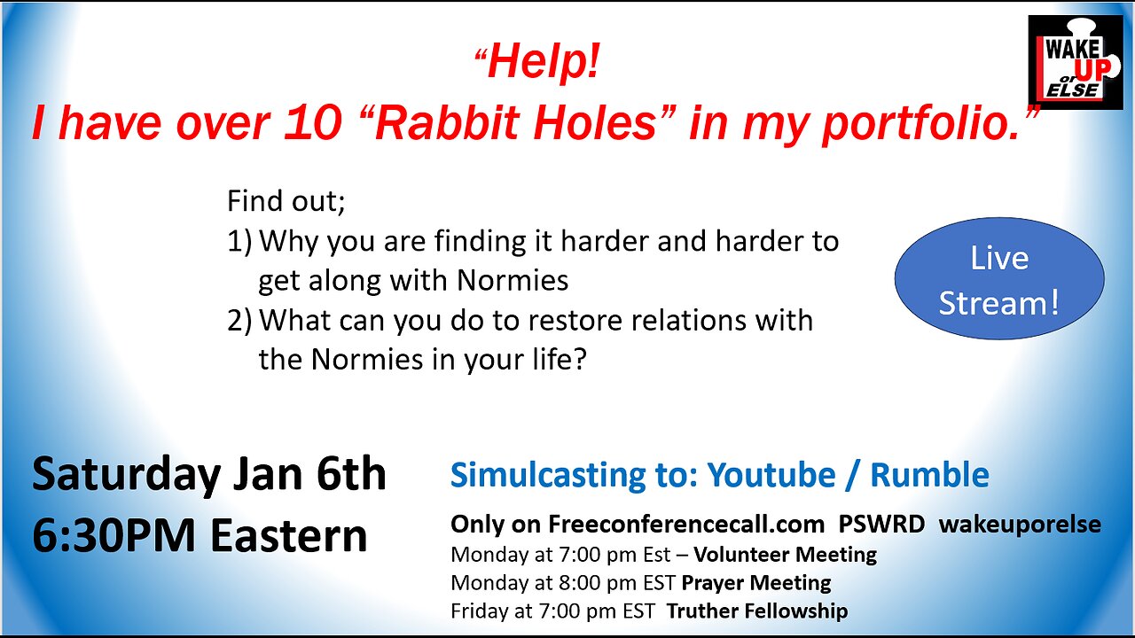 “Help! I have over 10 “Rabbit Holes” in my portfolio.”