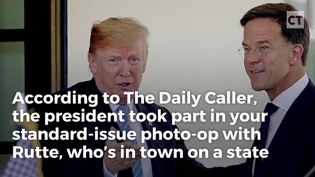 Trump Cracks Smile As PM Roasts The Press For Unintelligible Shouting