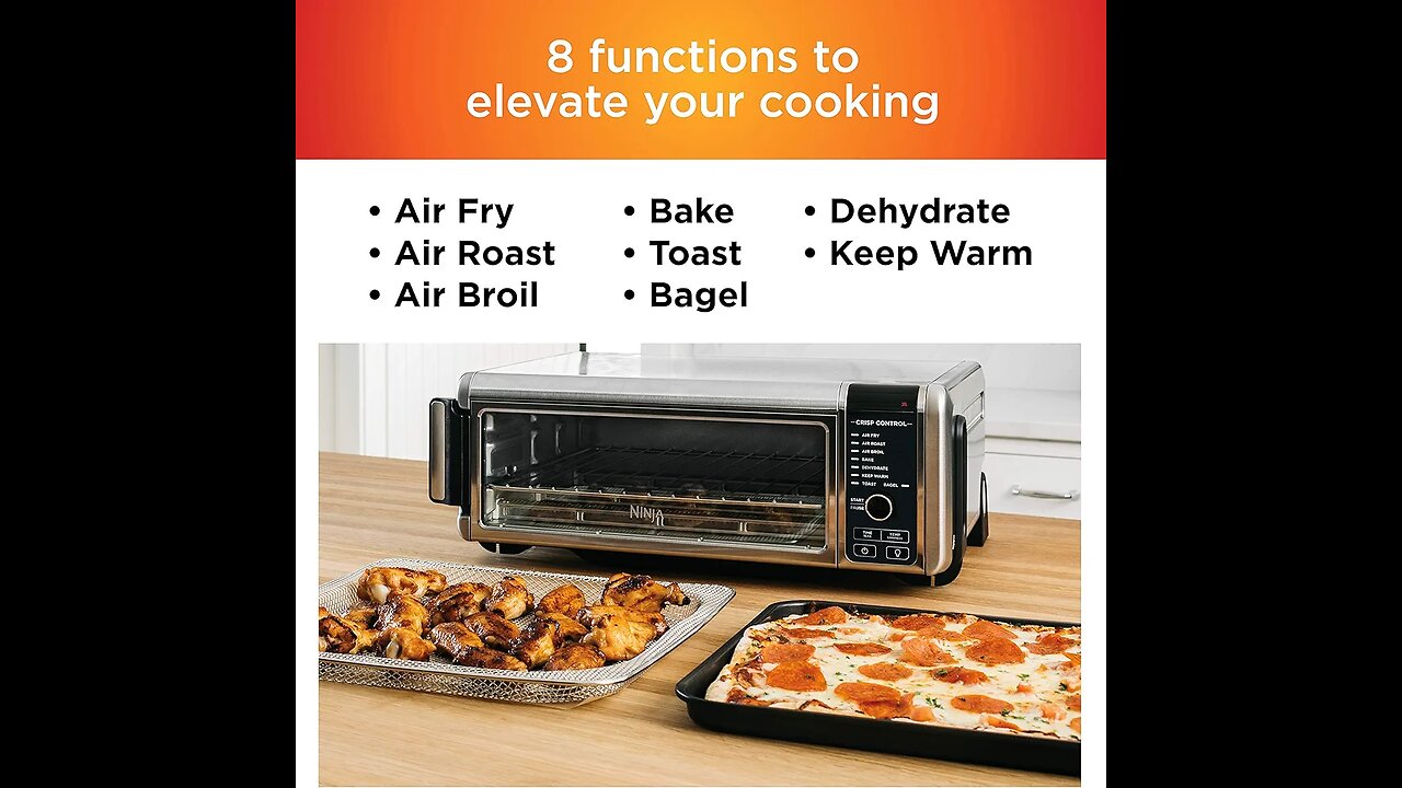 Ninja SP101 Digital Air Fry Countertop Oven with 8-in-1 Functionality,