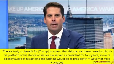 "There's truly no benefit for [Trump] to attend that debate. He doesn't need to clarify his platform