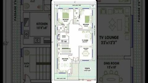 40x60' plan