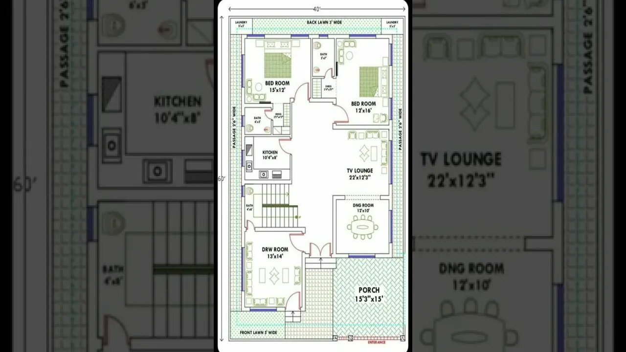 40x60' plan