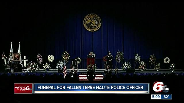 Terre Haute officer killed in shootout honored as a hero