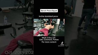Bench press 260lbs 4x8/ finishing strong / strength training