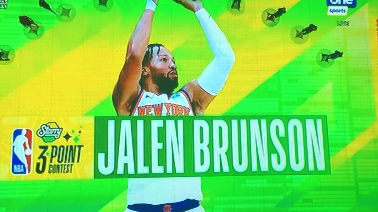 Jalen Brunson 3 Point Contest Intro 2-19-24 One Sports