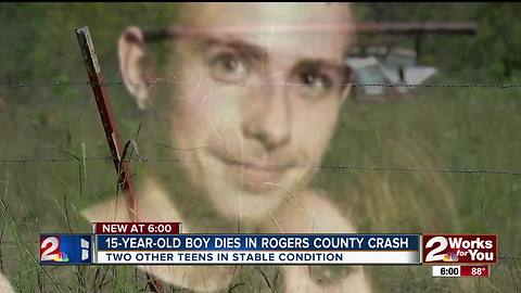 Boy dies in Rogers County crash