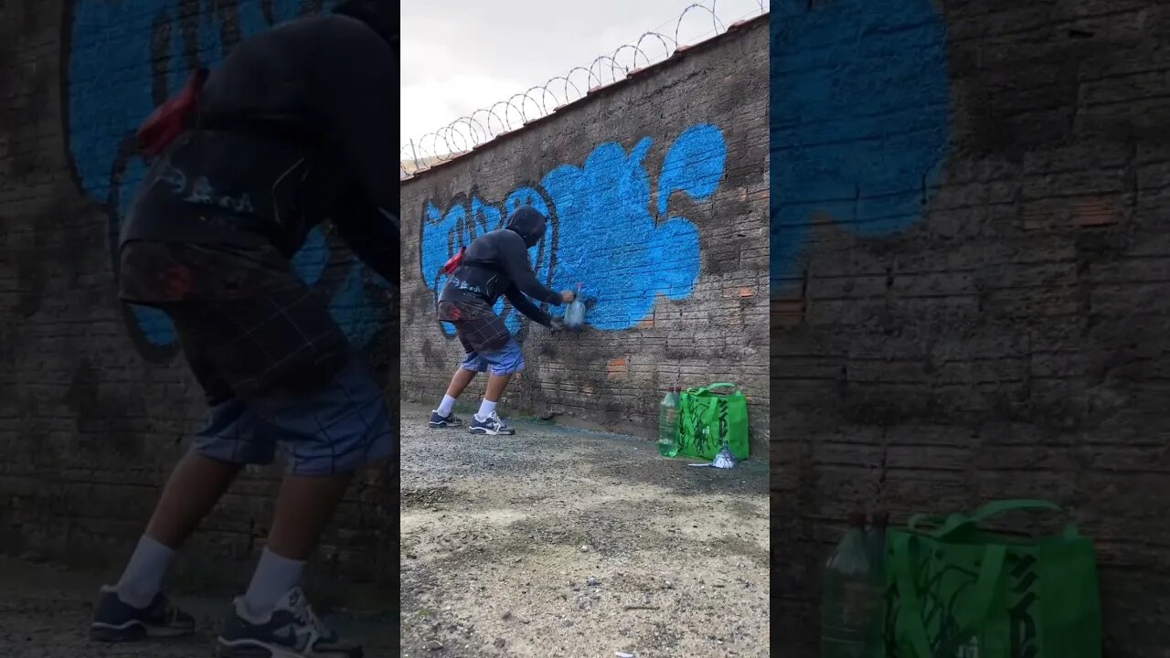 SUPERB GRAFFITI THROW-UP 👀 #graffiti #graffitiart #shorts