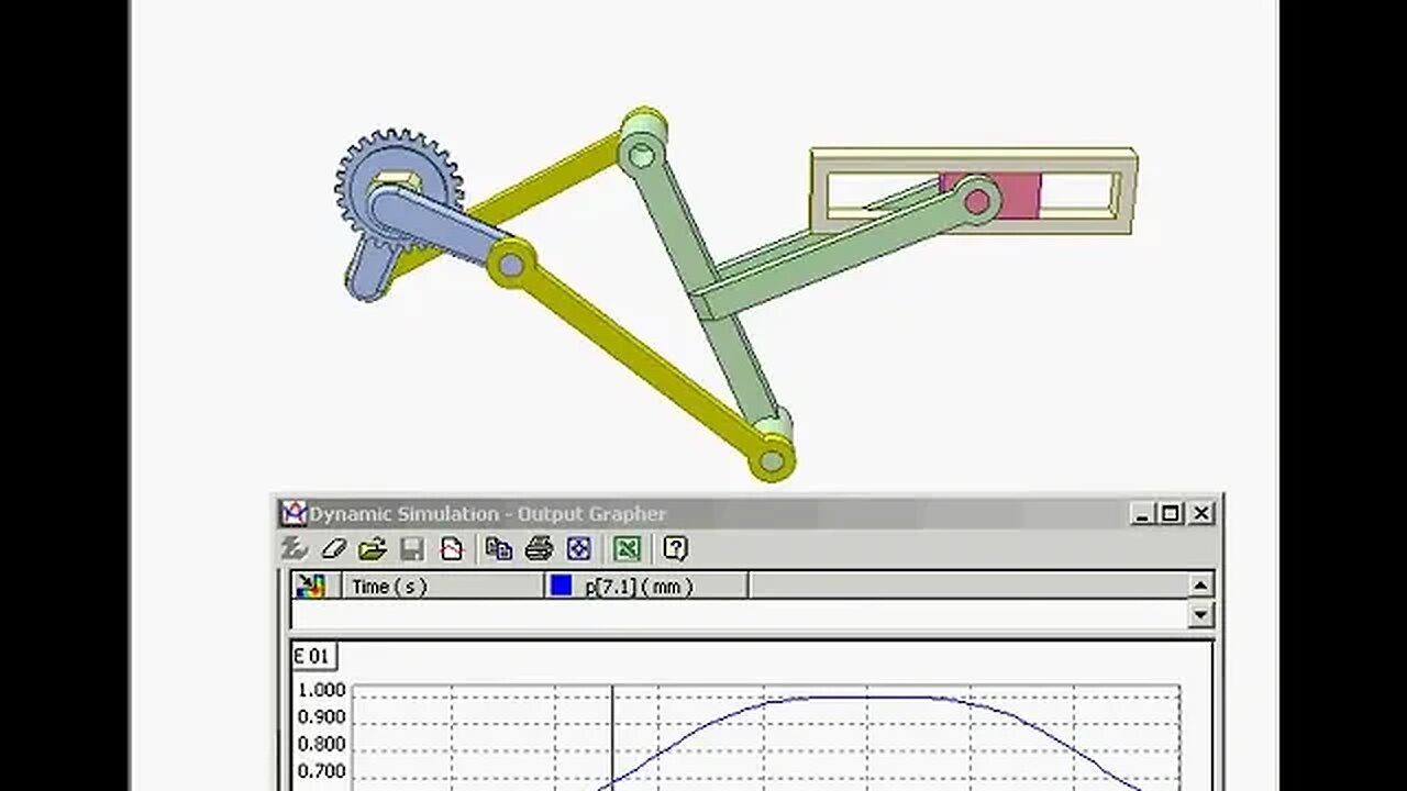 3140 Slider twin crank mechanism having a pause at both ends of stroke