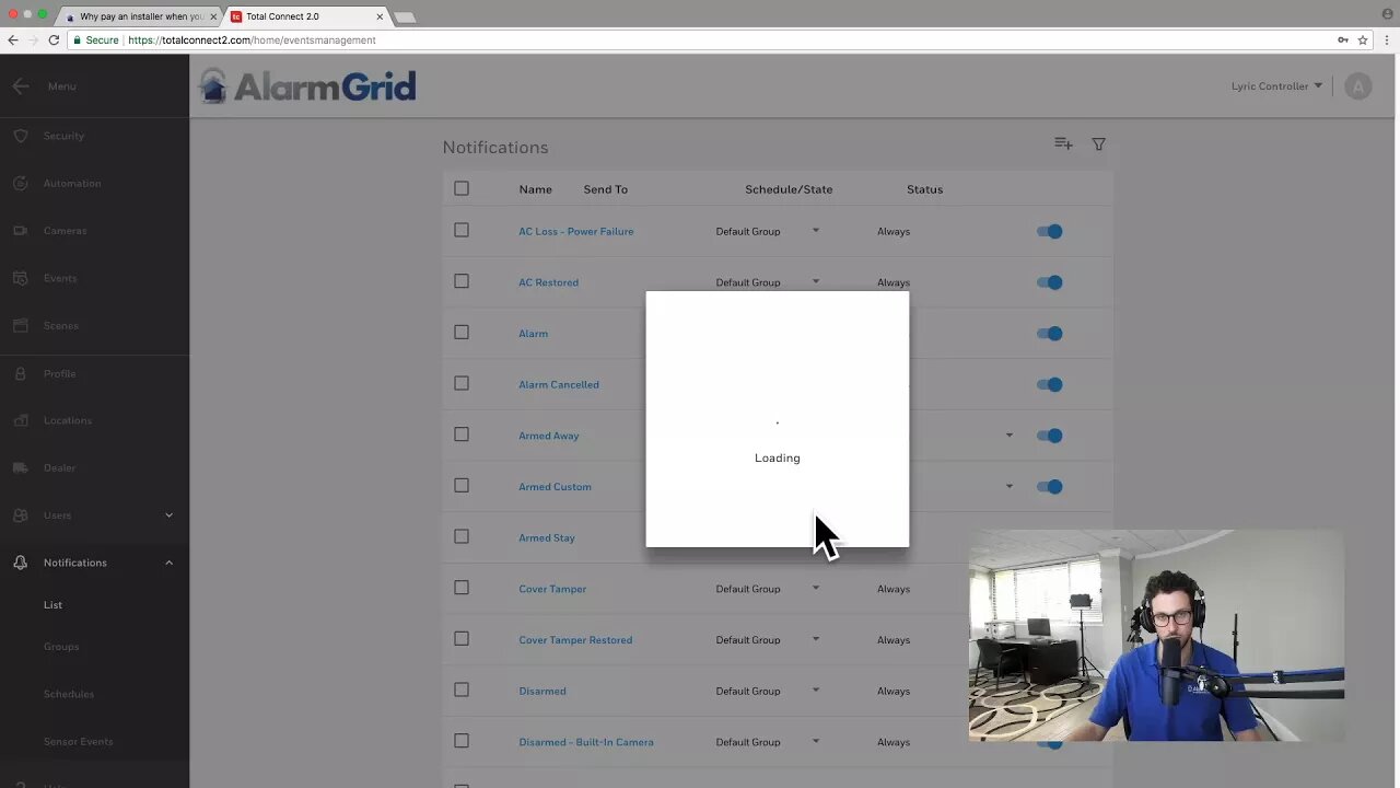 Sensor Open Close Notifications Overview in Total Connect