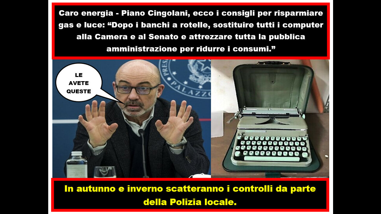 ​🥶🤔​🥶...​PIANO CINGOLANI SUL RISPARMIO ENERGETICO 🥶​🙈​🥶​🙉​🥶​🙊​....