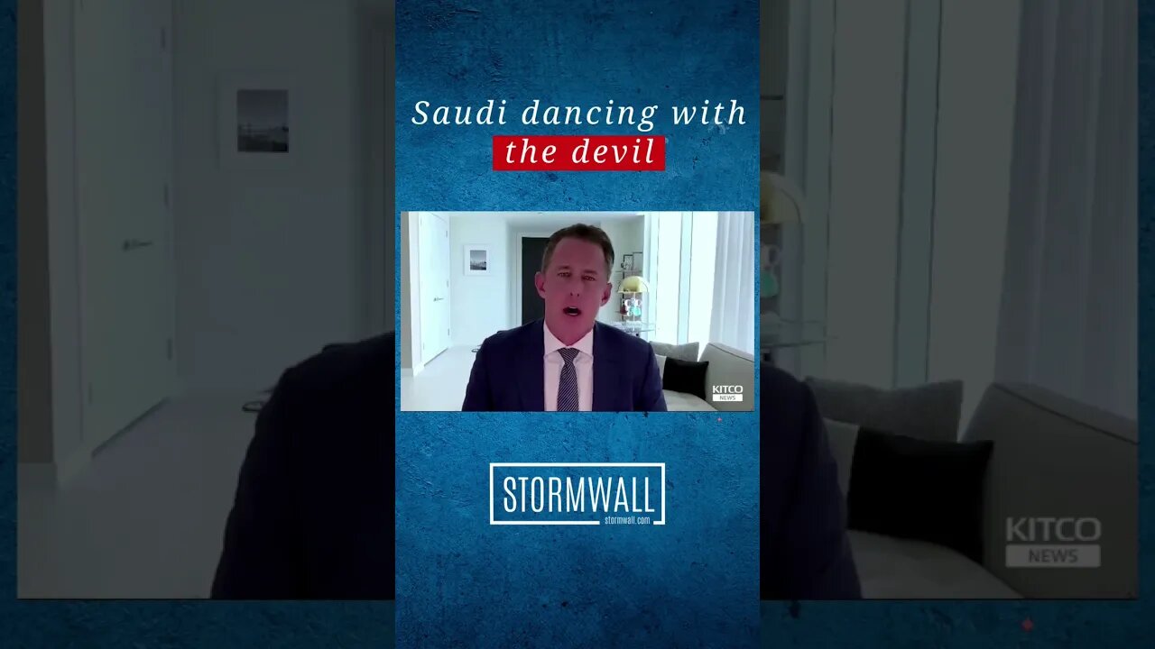 Saudi dancing with the devil #stormwall #michaelwilkerson #china #saudi #finance