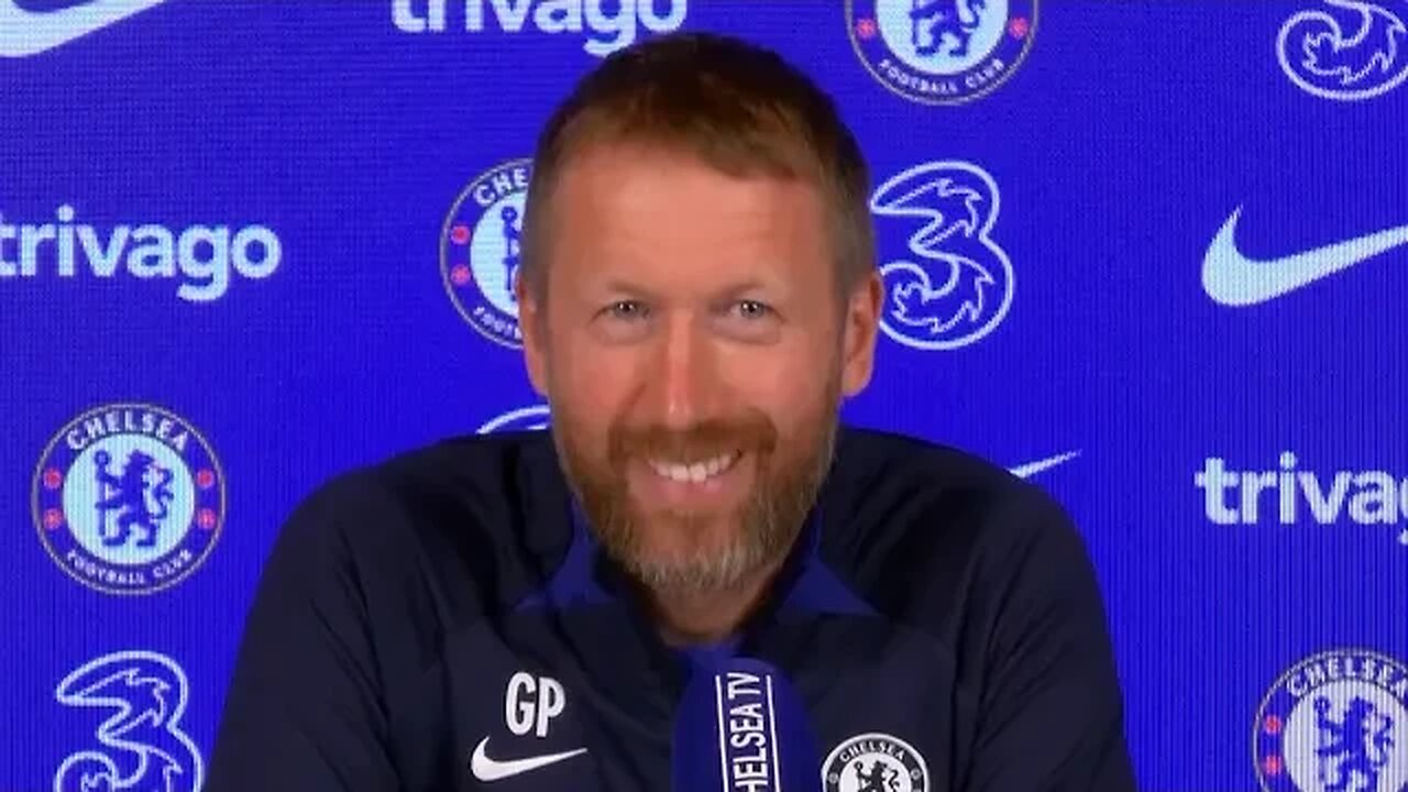 'I said we would try to F*****G win the Champions League!' | Graham Potter | Chelsea v Everton