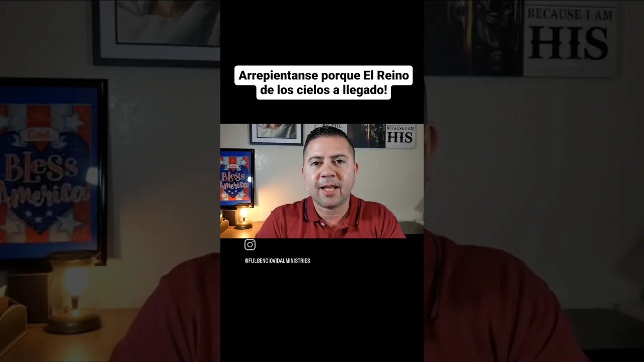 Arrepientanse porque El Reino de los cielos se a acercado!