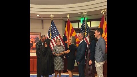 As she’s sworn in, Katie Hobbs can’t say she will follow the Constitution without laughing