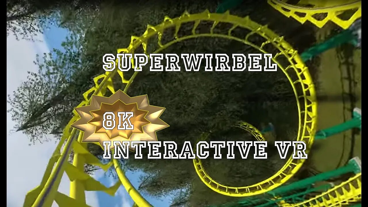 Superwirbel Roller Coaster [NoLimits2] [8K] [VR-Look-around 3D]