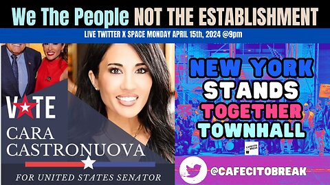 We The People Not The Establishment - The Battle for Ballot Access Featuring Cara Castronuova