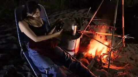 4 4K Outdoor Camping Kimiya Mori teaches you how to make a campfire outdoors