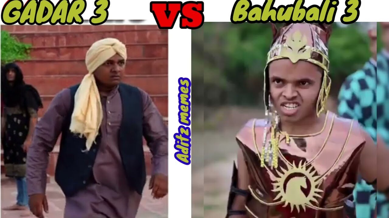 Gadar 3 vs Bahubali 3🤣 funny videos