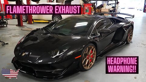 The LOUDEST Gintani Lamborghini SVJ in THE WORLD