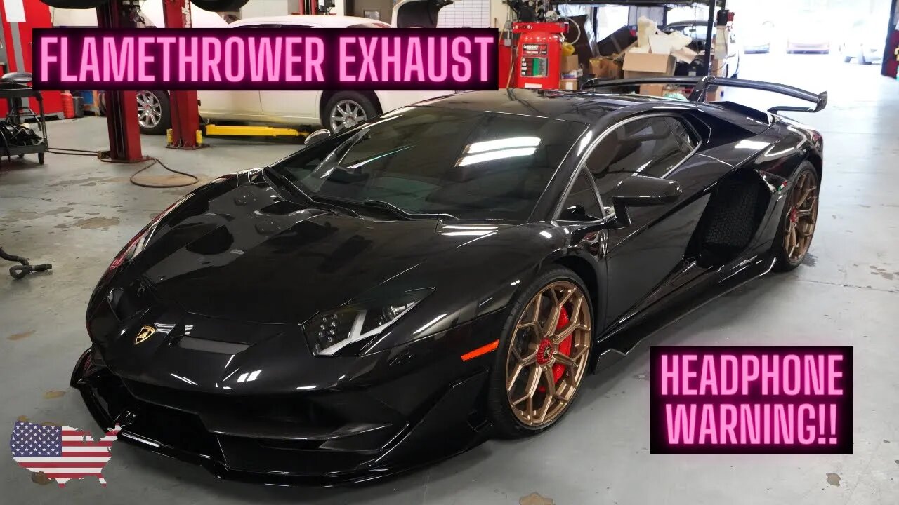 The LOUDEST Gintani Lamborghini SVJ in THE WORLD