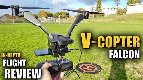 V-Copter Falcon (2 Armed Drone) Flight Review IN-DEPTH - How Good is it REALLY?! [BONUS CRASH TEST]