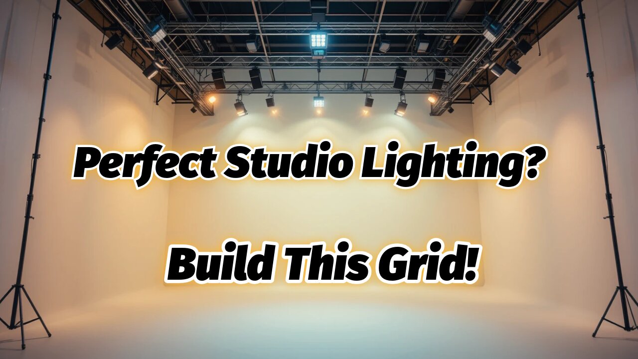 Building an overhead lighting grid for studio #photography & #videography. #filmmaking #cinematic