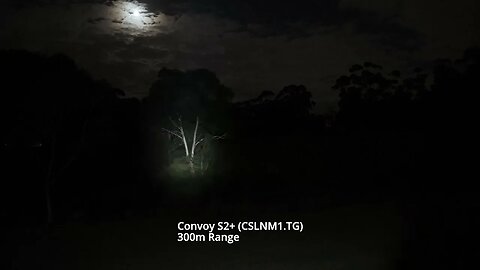 Flashlight Beamshot Test: Convoy S2+ NM1