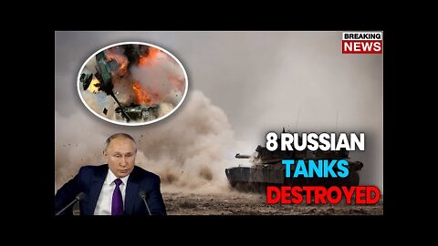 BIG EXPLOSION! Ukrainian Army Exploded 8 Russian Tanks At Once!