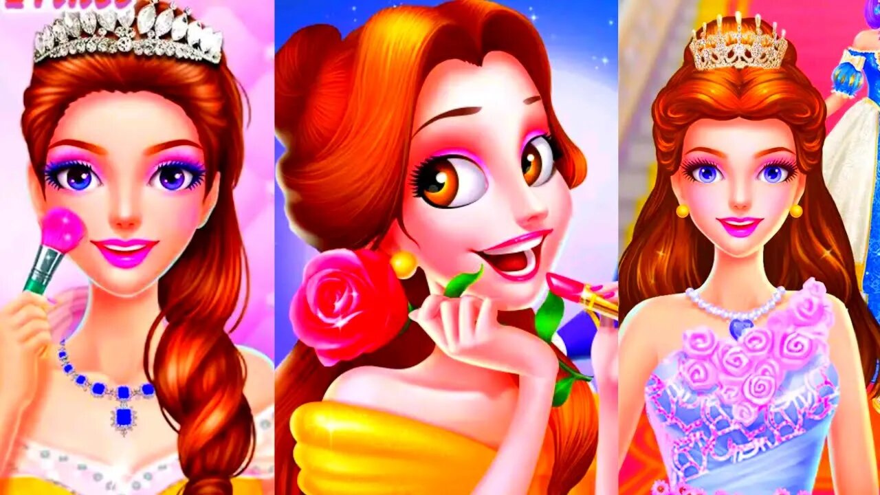 Makeup princess dressup salon/princess games/hair salon/beauty salon/girl games @TLPLAYZYT