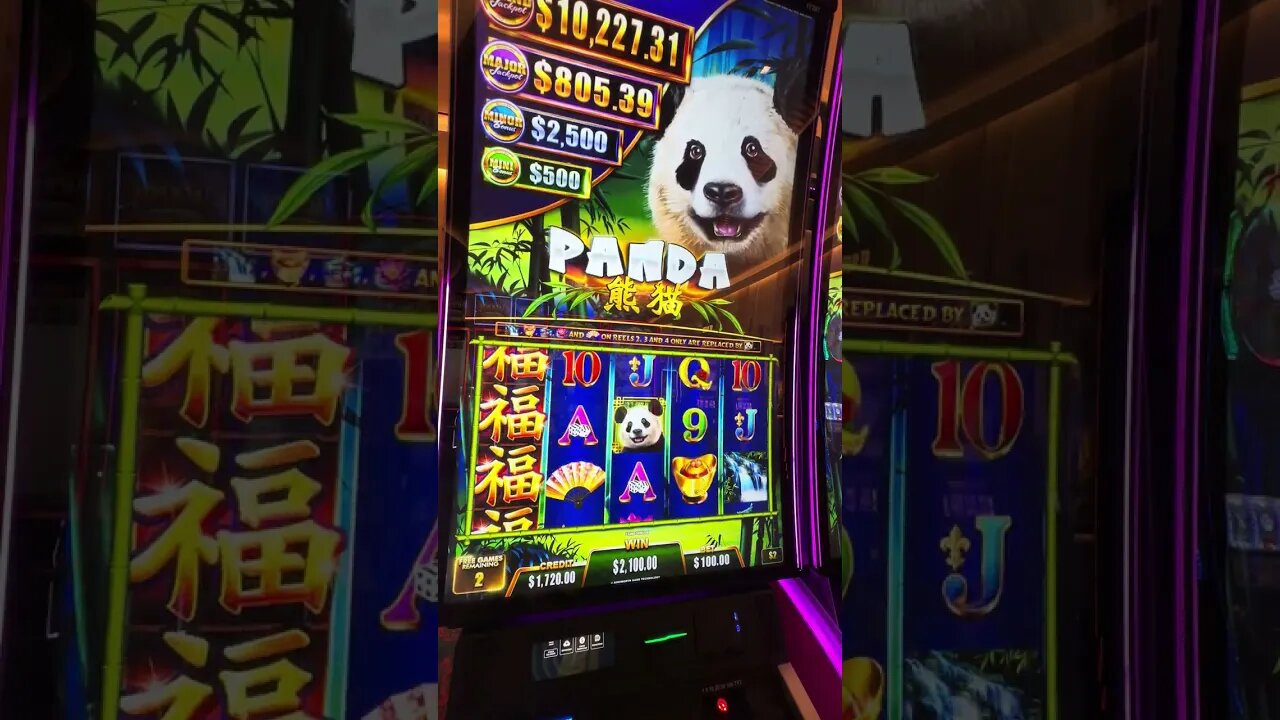 Tickle The Panda For A Massive Win #slots #casino #gaming