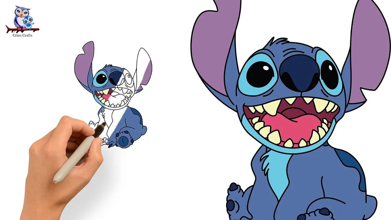 How to Draw Stitch from Lilo and Stitch - Art Tutorial