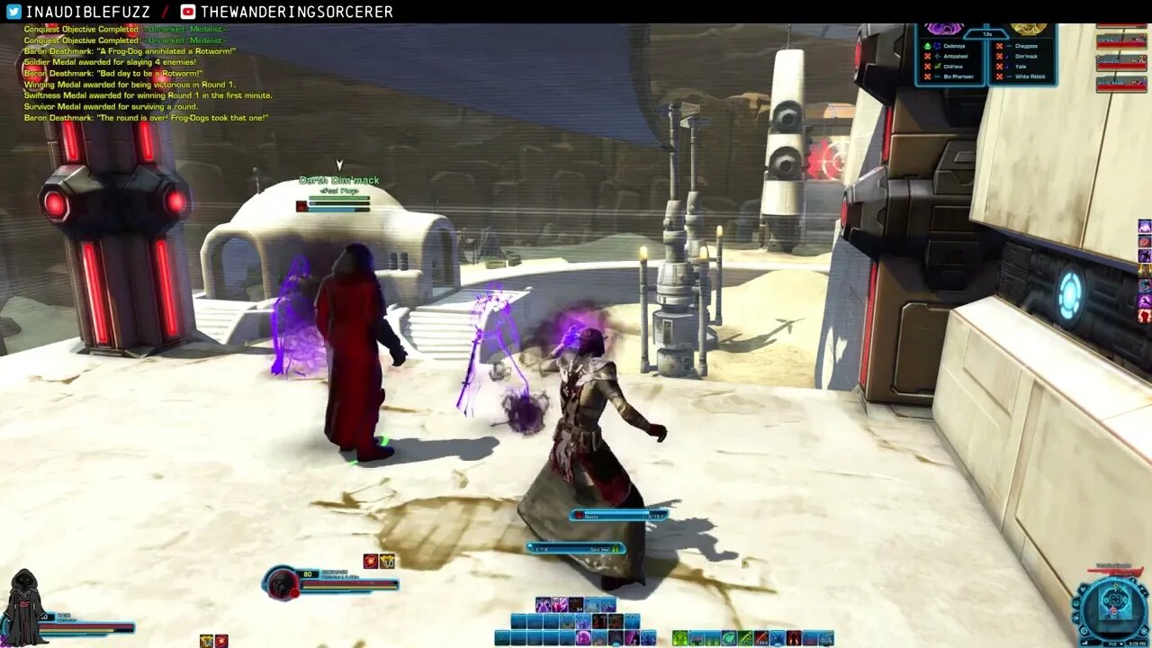 SWTOR PvP Madness Sorcerer - Arena 4vs4 Highlight From First Stream on Satele Shan