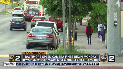 Speed cameras start Monday