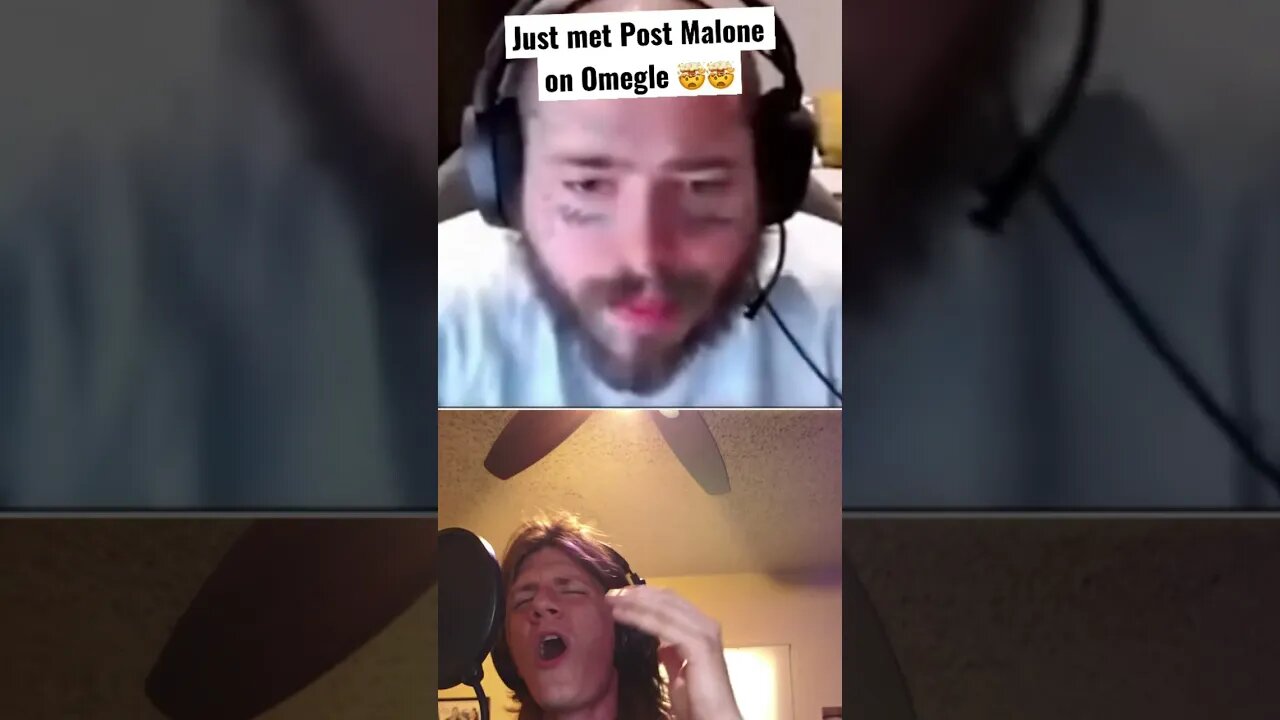 Omegle w/ Post Malone singing Golden Hour