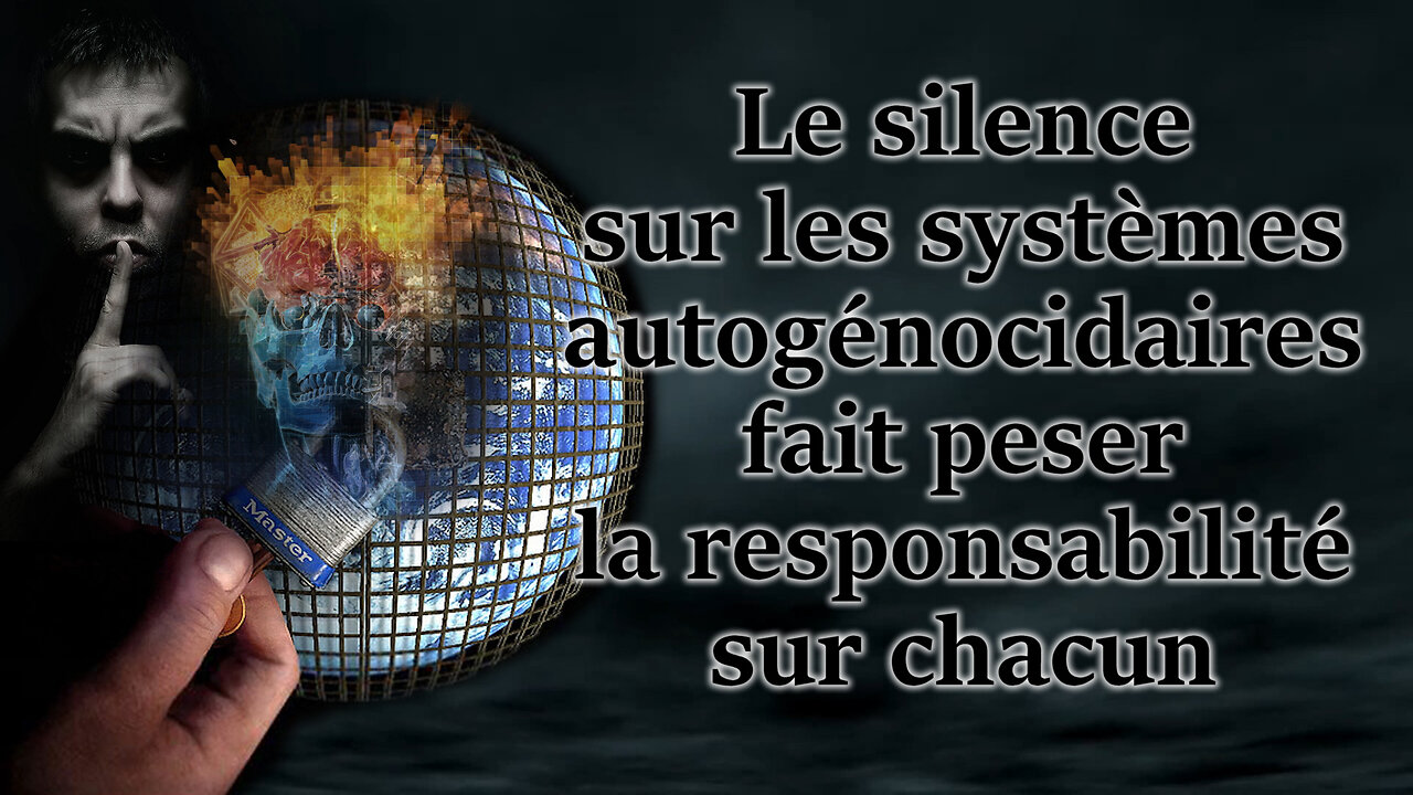 Le silence sur les systèmes autogénocidaires fait peser la responsabilité sur chacun