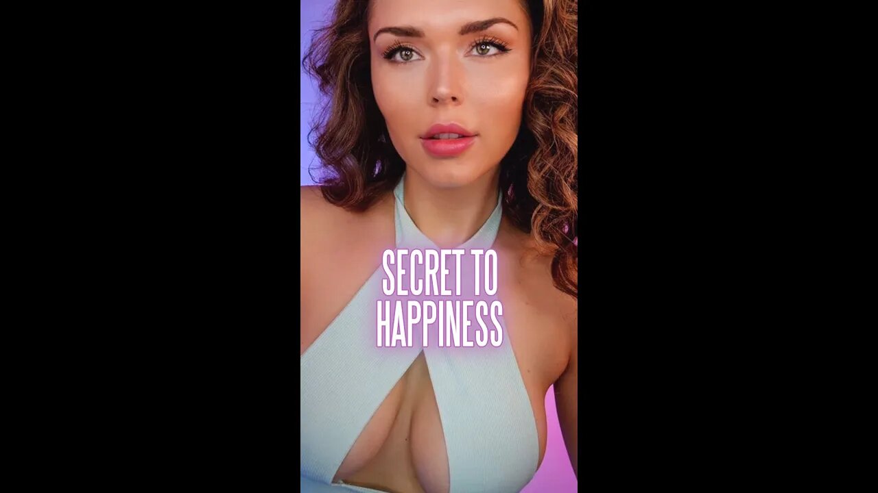 I gently brush your face while I tell you the secret to happiness #asmr #shorts