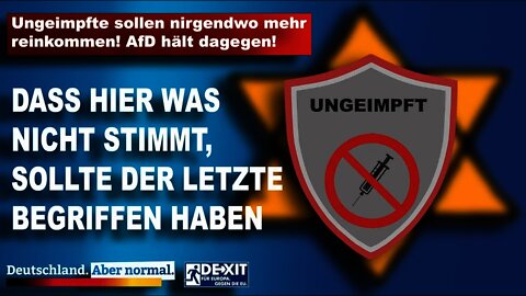 Ungeimpfte sollen nirgendwo mehr reinkommen! AfD hält dagegen!