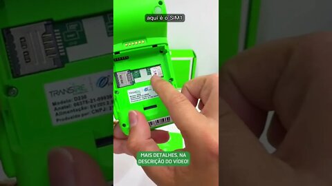 Substituição do chip, máquina de cartão Pax D230, Ton, PagSeguro, SumUp