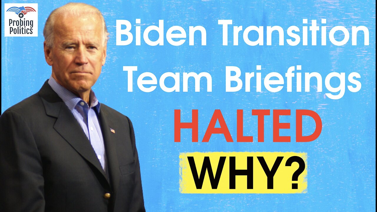 Biden Transition Team Briefings HALTED By Acting Secretary Of Defense Chris Miller. Why?