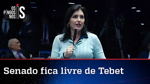 Tebet chora em despedida do Senado e ouve de Alckmin promessa de ministério