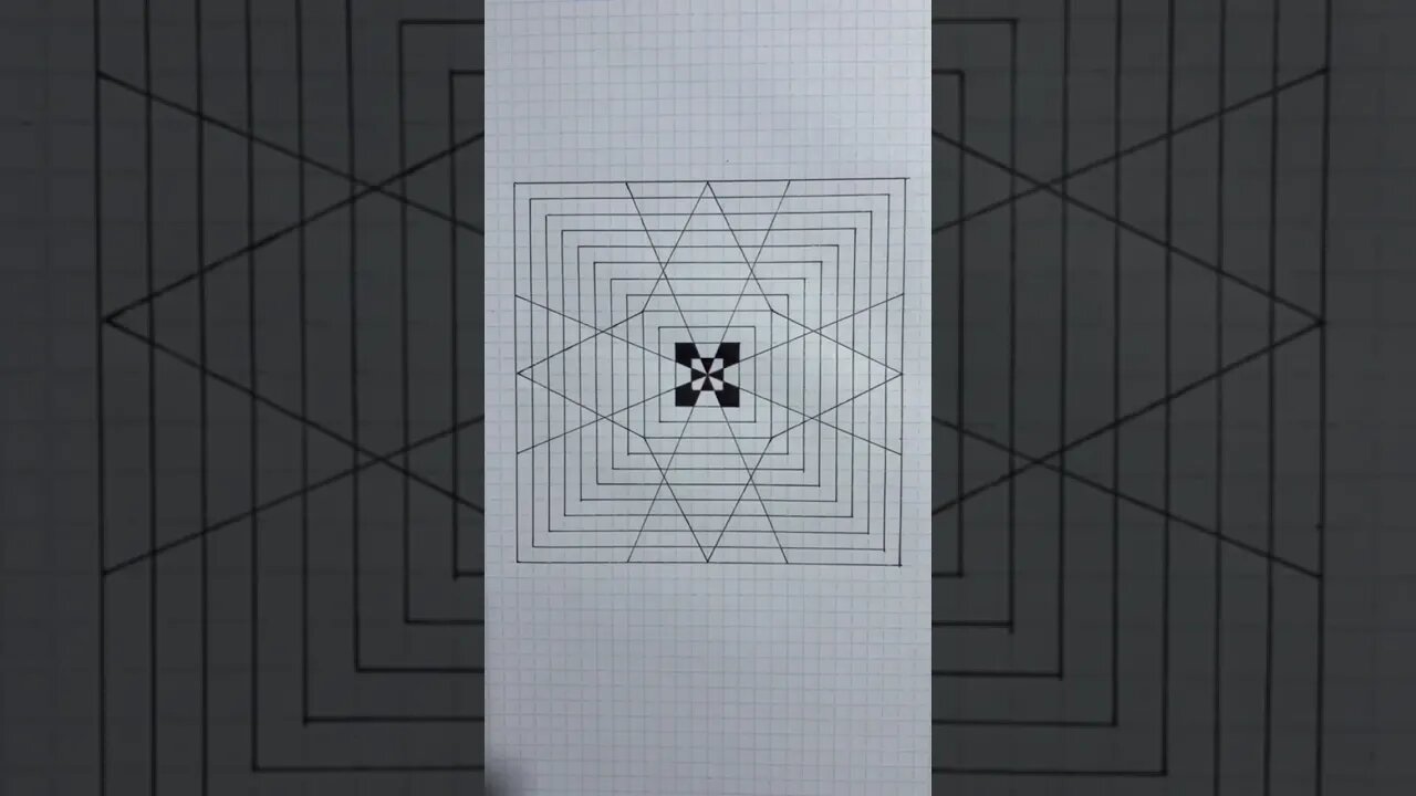 Drawing Simple 3D illusion #shorts #youtubeshorts #subscribe