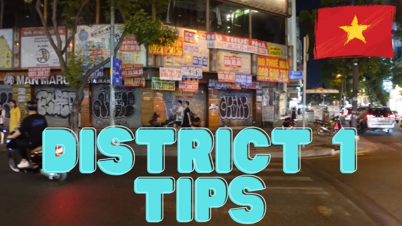 District 1 Walk 4K around Tourist Area Saigon Vietnam