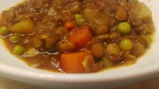 Hearty Lentil Potato Stew - Amazing for cold/flu season