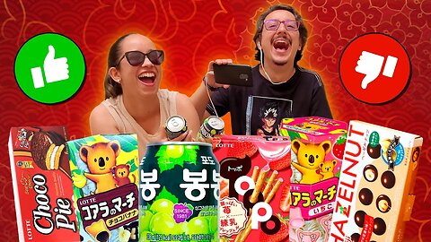 PROVANDO DOCES ASIÁTICOS! UMA SURPRESA ESTRANHA!!!