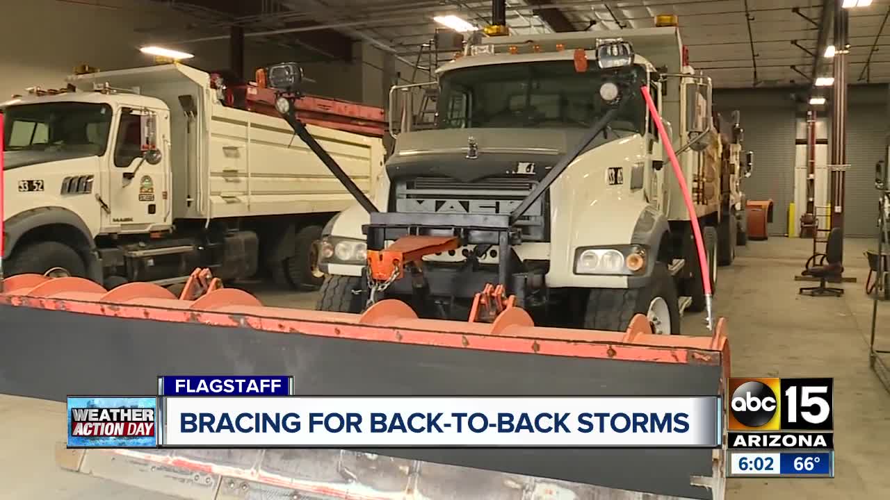 Bracing for back-to-back storms in Flagstaff