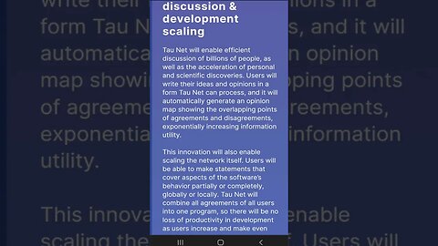 26 Efficient Discussion & Development Scaling in Tau💎 #shorts #tauchain #agoras #efficiency #discus